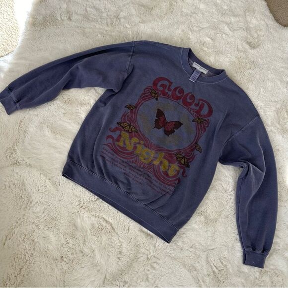 UO Urban Outfitters Purple Project Social T Dreamscape Pullover Sweatshirt - Picture 2 of 13